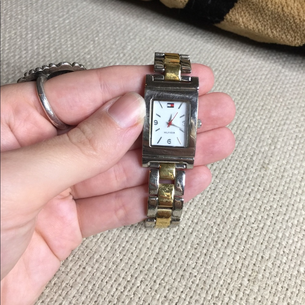 vintage tommy hilfiger stainless steel watch